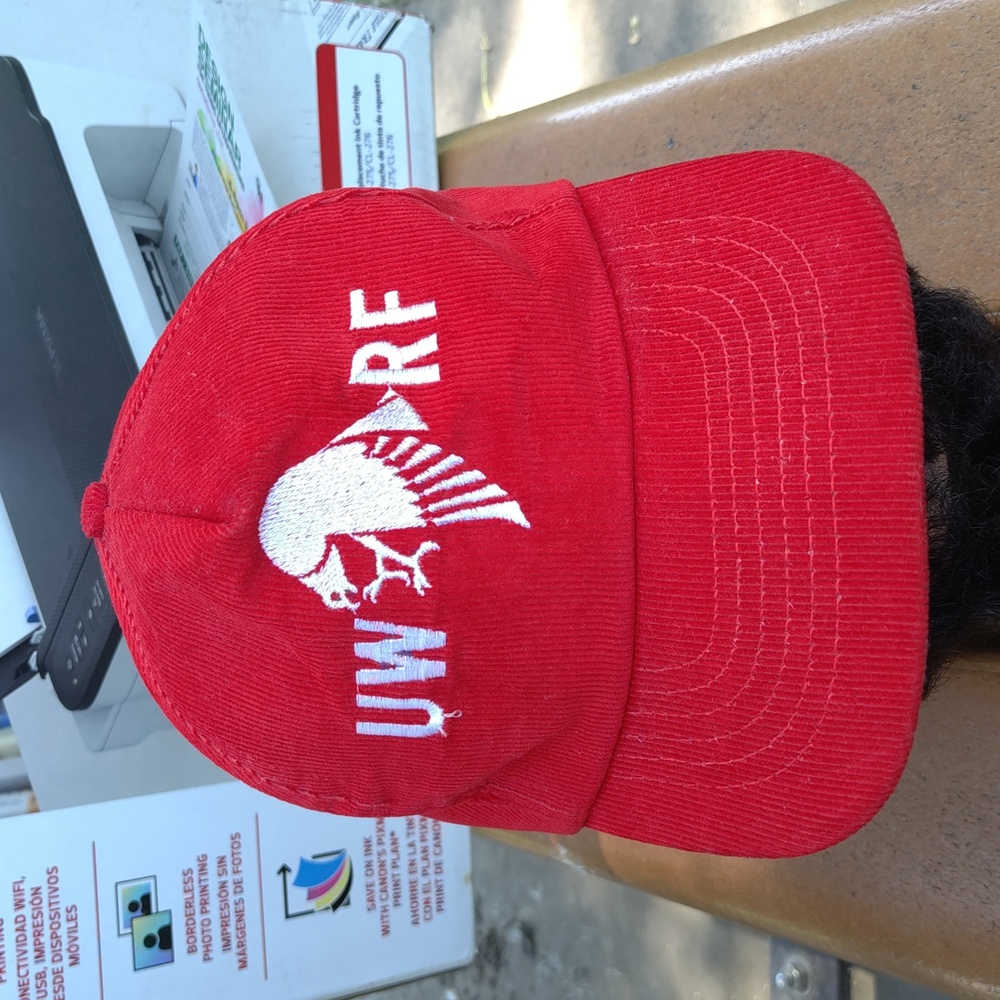 Vintage University of Wisconsin-River Falls Corduroy Embroidered Snapback Cap